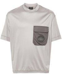 Emporio Armani - T-shirt à patch logo - Lyst