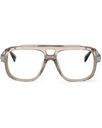 Balmain - Brille Mit Eckigem Gestell - Lyst