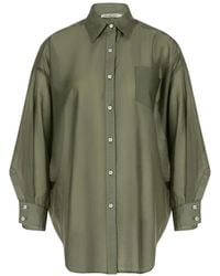 Paramidonna - Jade Button-Up Beach Shirt - Lyst