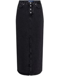 Karl Lagerfeld - Shank Denim Maxi Skirt - Lyst