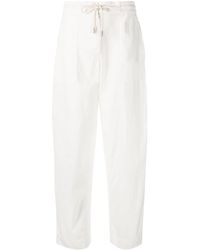 Emporio Armani - Sustainable Collection Cotton Trousers - Lyst
