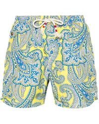 Mc2 Saint Barth - Paisley-print Swim Shorts - Lyst