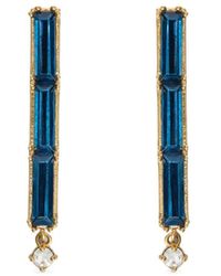 Jil Sander - Crystal-Embellished Drop Earrings - Lyst