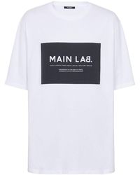 Balmain - T-shirt en coton à slogan imprimé - Lyst