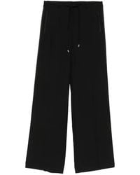 ERMANNO FIRENZE - Satin-Stripe Drawstring Trousers - Lyst