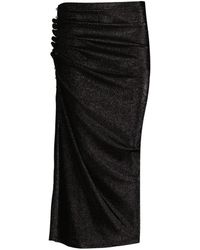 Rabanne - Draped Midi Skirt - Lyst