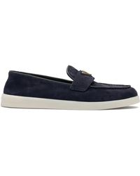 Prada - Loafers Saint Tropez Aus Veloursleder - Lyst