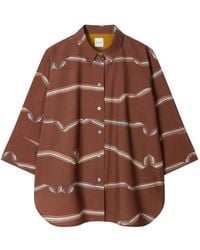 Paul Smith - Signature Stripe' Ribbon Print Shirt - Lyst