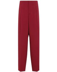 Alberta Ferretti - Straight Plooibroek - Lyst