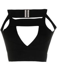 Rick Owens - Cropped-Top mit Cut-Outs - Lyst