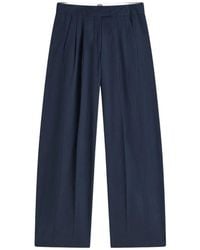 Scotch & Soda - Pleated Wide-Leg Trousers - Lyst