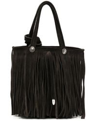 Alberto Luti - Frange Suede Bucket Bag - Lyst
