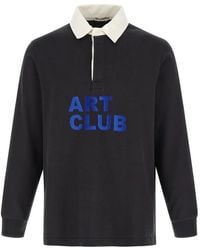 JW Anderson - Art Club Long-Sleeve Polo Shirt - Lyst