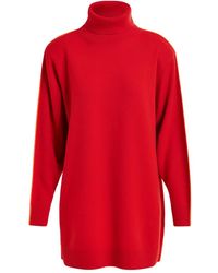 Essentiel Antwerp - Stripe-Detail Turtleneck Sweater Day Dress - Lyst