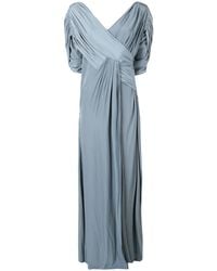 Lanvin - Gathered Voile Gown - Lyst