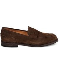Alberto Fasciani - Brian Suede Penny Loafers - Lyst