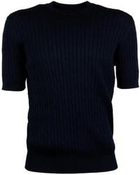 Peserico - Cable-Knit T-Shirt - Lyst