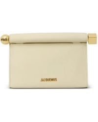 Jacquemus - Le Sac Rond Carre Leather Clutch - Lyst
