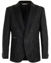 Philipp Plein - Blazer Met Monogram - Lyst