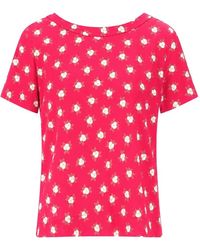Laura Urbinati - Camellia-Print Short-Sleeve T-Shirt - Lyst
