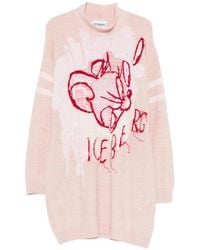 Iceberg - Graphic-Design Mini Dress - Lyst
