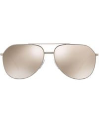 Dolce & Gabbana - Pilot-frame Logo Sunglasses - Lyst