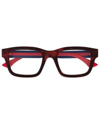 Gucci - スクエア フルリム 眼鏡フレーム - Lyst
