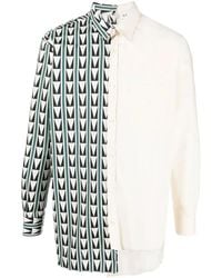 Lanvin - Overhemd Met Geometrische Print - Lyst