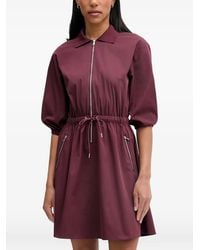 Marc O' Polo - Zip-Up Drawstring-Waist Mini Dress - Lyst