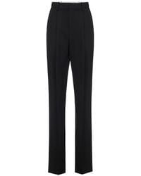 Elisabetta Franchi - Flowing Gabardine Trousers - Lyst