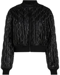 Karl Lagerfeld - Quilted Bomber Jacket - Lyst