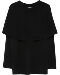 Lisa Yang - Jaylani Cape-Overlay Cashmere Sweater - Lyst