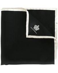 Dolce & Gabbana - Crown-Motif Silk Pocket Square - Lyst