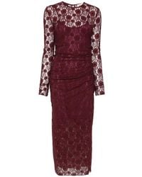 Aniye By - Ruched Lace Dress - Lyst