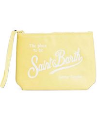 MC2 Saint Barth - Aline Logo-Print Clutch Bag - Lyst
