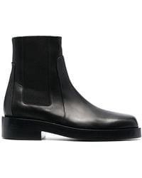 Jil Sander - Leren Chelsea Laarzen - Lyst
