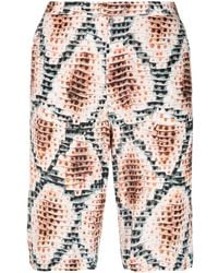 Endless Joy - Snakeskin-print Bermuda Shorts - Lyst