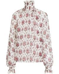Dolce & Gabbana - Floral Print Blouse - Lyst