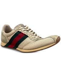 Gucci - Tempo Web-Stripe Sneakers - Lyst