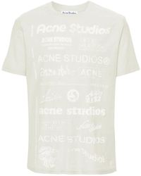 Acne Studios - Logo-Print Organic-Cotton T-Shirt - Lyst