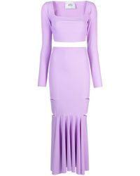 Atu Body Couture - Cut-out Pleated Top And Skirt Set - Lyst