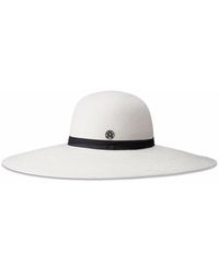 Maison Michel Blanche Capeline Hat - White