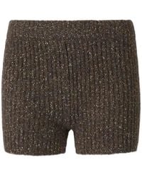 ELY ELY - Short En Maille Côtelée - Lyst
