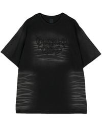 Juun.J - Embroidered-motif Cotton T-shirt - Lyst