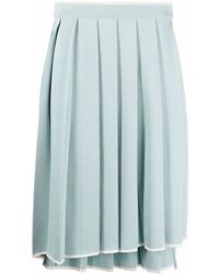 Thom Browne - High-Low Pleated Skirt - Lyst