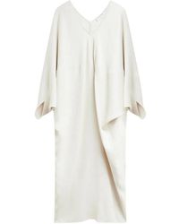Frankie Shop - Draped V-Neck Midi Dress - Lyst