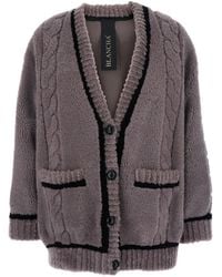 Blancha - Cardigan Con Scollo A V - Lyst