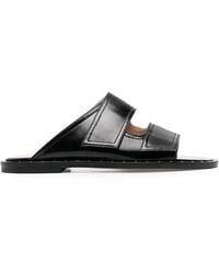 SCAROSSO - Leather Cut-Out Sandals - Lyst