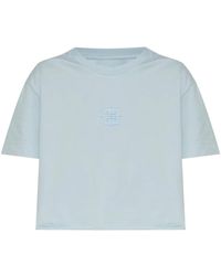 Givenchy - Cropped 4G Liquid T-Shirt - Lyst