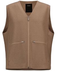 Laminar - Brushed-Finish V-Neck Gilet - Lyst